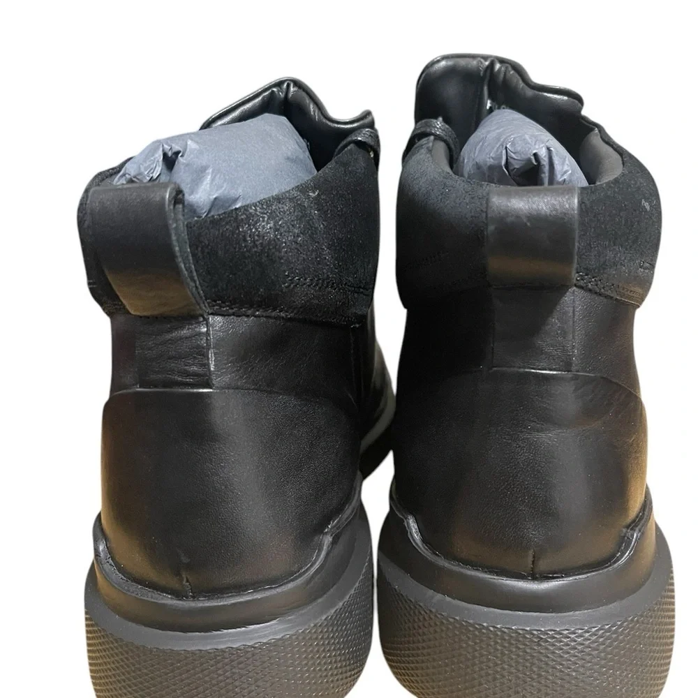 Thomas & Vine Sherman Leather Water Resistant Black Comfort Foam Boots sz 10